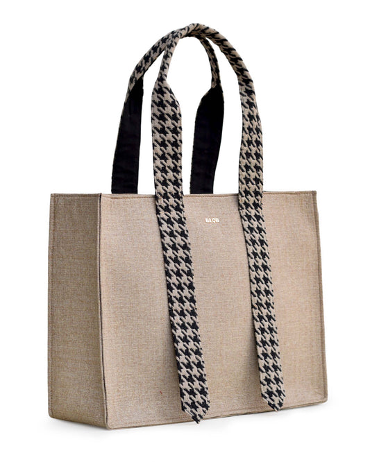 Laptop Tote - Classic Beige