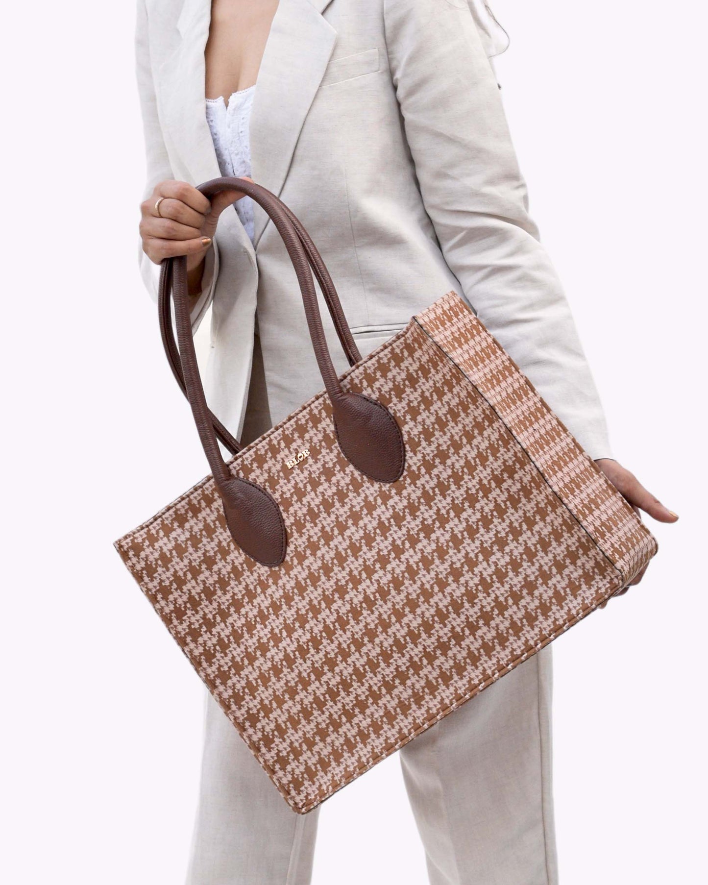 Laptop Tote - Brown